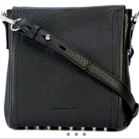 Alexander Wang black pebbled leather crossbody - Picture 1 of 5